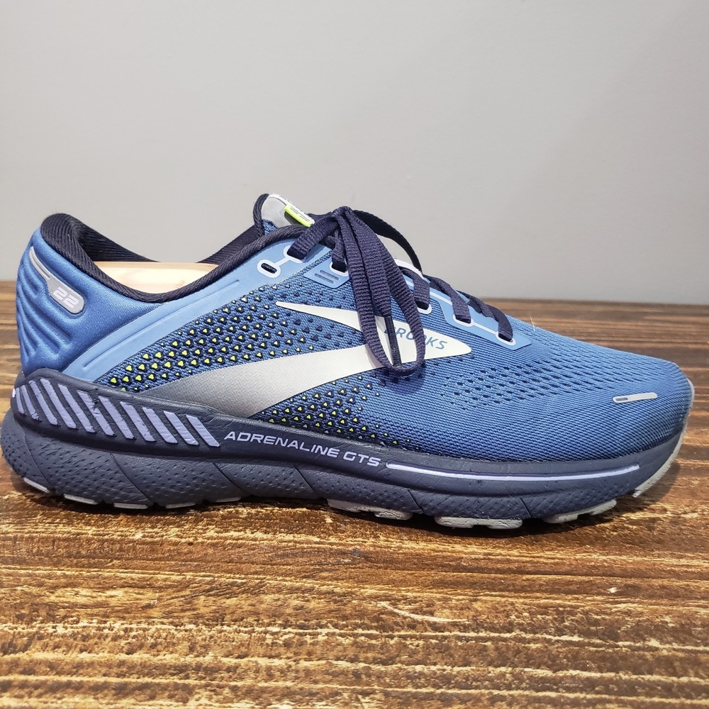 Brooks Adrenaline GTS 22 Womens Size 10 Running Shoes Blue 1203531B467